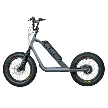 TROTTINETTE ELECTRIQUE RMS BIKE 20F-X GRIS ARDOISE RAL 7015 MOTEUR 500 W HOMOLOGUE NF EN 1476 (DIM 1,78x0,83x1,18 M) -MADE IN FRANCE-