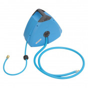 AIR HOSE AUTOMATIC WINDER - CYCLUS PRO - 10M BLUE - WALL MOUNT - 180° (SOLD PER UNIT) -MADE IN EEC-