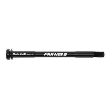 THRU AXLE - REAR THREAD 1.75mm FOR 12X142 BLACK 38 g (171mm excluding stops)