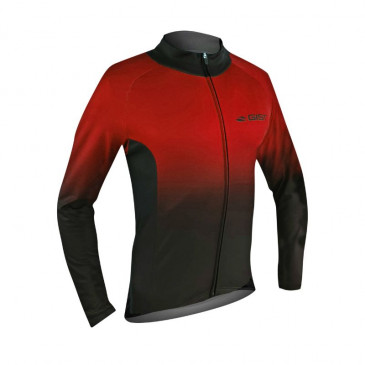 MAILLOT GIST HOMME MANCHES LONGUES DIAMOND ZIP TOTAL ROUGE M -5663