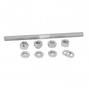 WHEEL AXLE FOR MOPED Ø 11x100x180mm (COMPLETE SET) -SELECTION P2R - 3700948293560