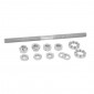 WHEEL AXLE FOR MOPED Ø 11x100x200mm (COMPLETE SET WITH BEARINGS) -SELECTION P2R - 3700948293584