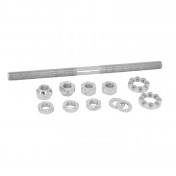 WHEEL AXLE FOR MOPED Ø 11x100x200mm (COMPLETE SET WITH BEARINGS) -SELECTION P2R - 3700948293584