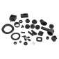 DAMPED RUBBER SURROUNDS (COMPLETE KIT) FOR BODYPARTS - FOR PIAGGIO 125 VESPA