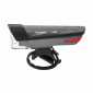 LIGHT SET ON BATTERY RECHARGABLE ON USB- SPANNINGA TRIGON 25/PYRO DARK GREY - 3 FUNCTIONS ECO, STANDARD AND BOOST 8715117021658