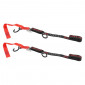 CARRYING STRAP FOR MOTORCYCLE - UPDESIGN WITH SNAPHOOKS - BLACK/RED 38mm x 2,1M (TRACTION RESISTANCE 550KG) (SOLD PER UNIT) 8434290510451