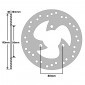 BRAKE DISC FOR APRILIA 50-125 HABANA 1998> Front 50 SR STREET 2005> Front Rear/ MBK 50 BOOSTER NG 1999> / PEUGEOT 50-125 TREKKER 1997> Front (EXT 190mm - INT 58mm - 3 Holes ) (DF4001A) -NEWFREN-