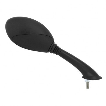 RETROVISEUR ADAPTABLE PIAGGIO 50-125 FLY 2005>2011 / DERBI 50 BOULEVARD 2009>2014, 125 BOULEVARD 2009>2014 DROIT NOIR (OE CM027005) (HOMOLOGUE CE) -SELECTION P2R- 1227705300001