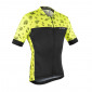 MAILLOT GIST HOMME MANCHES COURTES TATOO ZIP TOTAL JAUNE FLUO/NOIR M -5345