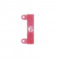 POCHOIR GRAVAGE TGV NUMERIQUE EN LIGNE CHIFFRE 6 (SACHET DE 20) -ICA- 3700948238639