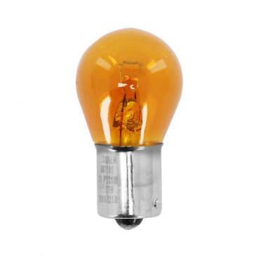 LIGHT BULB 12V 21W STANDART PY21W FOOT BAU15S -BAYONET- ORANGE (TURN LIGHT) (SOLD PER UNIT) -FLOSSER- 4018354001471