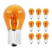AMPOULE/LAMPE STANDARD 12V 21W CULOT BA15s NORME P21W ORANGE (CLIGNOTANT) (BOITE DE 10) -FLOSSER- 4018354004298
