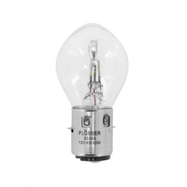 LIGHT BULB 12V 45/40W STANDART S2 FOOT BA20D CLEAR (HEADLIGHT) (SOLD PER UNIT) -FLOSSER-