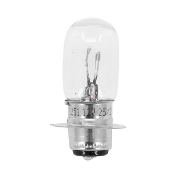 LIGHT BULB 12V 25/25W FOOT P15D25 CLEAR (HEADLIGHT) (SOLD PER UNIT) -FLOSSER-