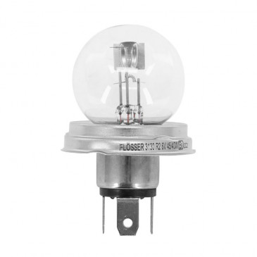 LIGHT BULB 6V 45/40W STANDART R2 FOOT P45T CLEAR (HEADLIGHT) (SOLD PER UNIT) -FLOSSER- 4018354008258