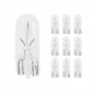 AMPOULE/LAMPE STANDARD 12V 2W CULOT W2,1x9,5d NORME W2W T10 WEDGE BLANC (CLIGNOTANT) (BOITE DE 10) -FLOSSER- 4018354003796