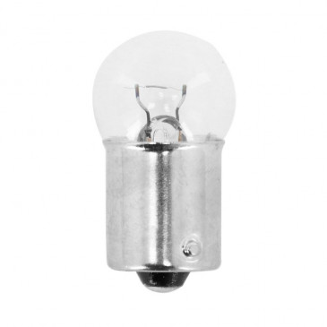 AMPOULE/LAMPE STANDARD 6V 5W CULOT BA15s NORME R5W GRAISSEUR BLANC (FEU DE POSITION) (VENDU A L UNITE) -FLOSSER- 4018354001594