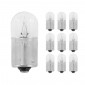 AMPOULE/LAMPE STANDARD 24V 10W CULOT BA15s BULB R10W GRAISSEUR BLANC (FEU DE POSITION) (BOITE DE 10) -FLOSSER- 4018354000900