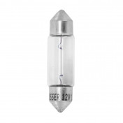 AMPOULE/LAMPE STANDARD 12V 10W CULOT SV 8.5-8 (11x35) NORME C5W NAVETTE BLANC (FEU DE POSITION) (VENDU A L UNITE) -FLOSSER- 4018354000825
