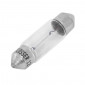 LIGHT BULB 12V 10W STANDART C5W FOOT SV 8.5-11X35 (TUBULAR) CLEAR (PARKING LIGHT) (SOLD PER UNIT) -FLOSSER-