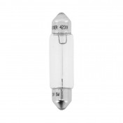 LIGHT BULB 12V 5W STANDART C5W FOOT SV 8.5-11X40 (TUBULAR) CLEAR (PARKING LIGHT) (SOLD PER UNIT) -FLOSSER- 4018354000849