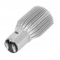 AMPOULE/LAMPE A LED 12V 10W CULOT BA20d 2400 LUMENS 3000-8500K ECLAIRAGE BLANC SMD AVEC RADIATEUR (CODE/PHARE) (VENDU A L'UNITE) ** -REPLAY- 3700948093320