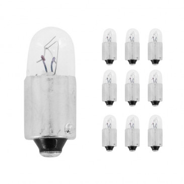 AMPOULE/LAMPE STANDARD 12V 2W CULOT BA9s NORME 53 TEMOIN BLANC (FEU DE POSITION) (BOITE DE 10) -FLOSSER- 4018354001662