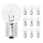 LIGHT BULB . 12V18W - FOOT BA15S STANDART- CLEAR (FOR FLASHERS) (10 in box) FLOSSER