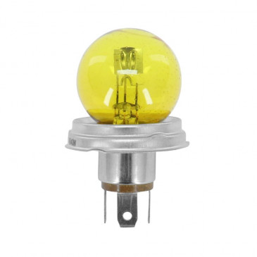 LIGHT BULB 12V 45/40W STANDART R2 FOOT P45T YELLOW (HEADLIGHT) (SOLD PER UNIT) -FLOSSER-