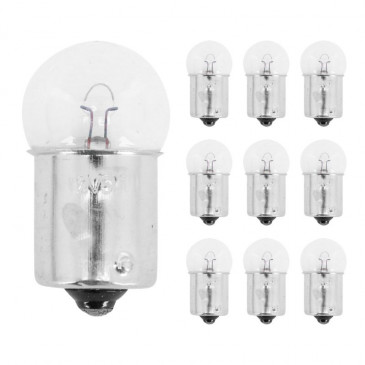 LIGHT BULB 12V 5W STANDART R5W FOOT BA15S - CLEAR (PARKING LIGHT) (SOLD PER 10) -SELECTION P2R- 3700948066065