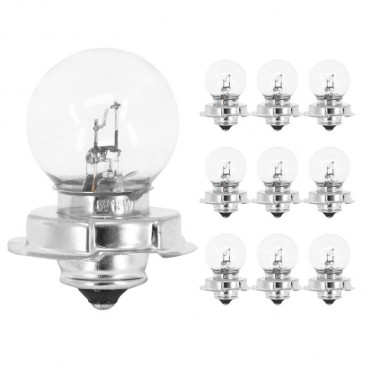 AMPOULE/LAMPE STANDARD 6V 15W CULOT P26s BULB G25.5 BLANC (PROJECTEUR) (BOITE DE 10) -P2R- 3700948065914
