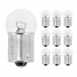 AMPOULE/LAMPE STANDARD 6V 10W CULOT BA15s NORME R10W GRAISSEUR BLANC (FEU DE POSITION) (BOITE DE 10) -FLOSSER- 4018354001600
