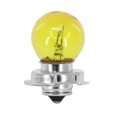 LIGHT BULB 12V 15W STANDART S3 FOOT P26S YELLOW (HEADLIGHT) (SOLD PER UNIT) -FLOSSER- 3701213428601