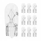 AMPOULE/LAMPE STANDARD 12V 5W CULOT W2,1x9,5d NORME W5W T10 WEDGE BLANC (COMPTEUR ET CLIGNOTANT) (BOITE DE 10) -P2R- 3700948066096