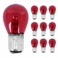 AMPOULE/LAMPE STANDARD 12V 21/5W CULOT BAY15d NORME P21/5W ROUGE (FEU ARRIERE+STOP) (BOITE DE 10) -P2R- 3700948066287