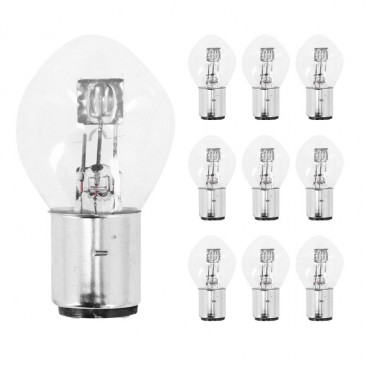 LIGHT BULB 12V 25/25W STANDART B35 FOOT BA20D CLEAR (HEADLIGHT) (SOLD PER 10) -SELECTION P2R- 3700948066386