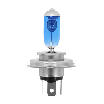 AMPOULE/LAMPE HALOGENE H4 12V 35/35W PERFORMANCE CULOT P43t BLEU (ECLAIRAGE SUPER BLANC) (PROJECTEUR) (VENDU A L'UNITE) -P2R-**