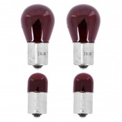 AMPOULE/LAMPE STANDARD 12V 21W NORME P21W CULOT BA15s + 12V 10W NORME R10W CULOT BA15s ROUGE (GLIGNOTANTS) (2+2) -REPLAY- 8002565039640