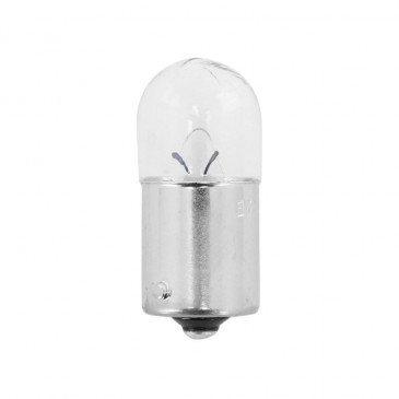 LIGHT BULB 12V 5W STANDART R5W FOOT BA15S - CLEAR (PARKING LIGHT) (SOLD PER UNIT) -FLOSSER-