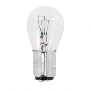 LIGHT BULB 6V 21/5W STANDART P21/5W FOOT BAY15D CLEAR (TAIL+BRAKE LIGHT) (SOLD PER UNIT) -FLOSSER-