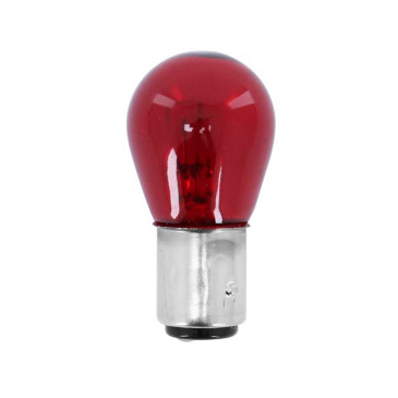 LIGHT BULB 12V 21/5W STANDART P21/5W FOOT BAY15D ROUGE (PARKING LIGHT+BRAKE LIGHT) (SOLD PER UNIT) -FLOSSER- 5901508523419