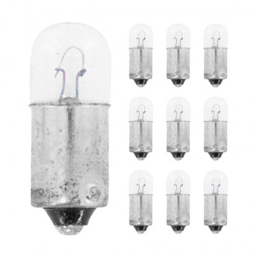 LIGHT BULB 12V 4W STANDART T9 FOOT BA9S - CLEAR (TURN LIGHT) (SOLD PER 10) -SELECTION P2R- 3700948066041