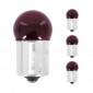 AMPOULE/LAMPE STANDARD 12V 10W CULOT BA15s NORME R10W GRAISSEUR ROUGE (FEU DE POSITION) (x4) -REPLAY- 3700948030073