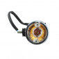 TURN SIGNAL FOR MOTORBIKE- AVOC AKITA - ABS BODY - TRANSPARENT/BLACK (EEC APPROVED) (PAIRE) 3700948110331