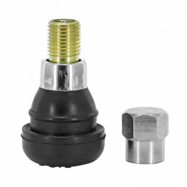 VALVE DE PNEU TUBELESS DROITE TR412 33mm MANCHON ET BOUCHON LAITON (VENDU A L'UNITE) -SELECTION P2R- 3701213426157