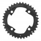 CHAINRING FOR MTB- Ø104 - 4arms-FOR DOUBLE- 38T. Ø104 2X10 OUTER BLACK STRONGLIGHT . 10 Speed SHIMANO XT M785 (FOR "INNER" 24/26T. ) NON THREADED Thickness 5 mm 3700223713431