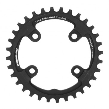 PLATEAU VTT 4BRA D.76 POUR SRAM XX1 STRONGLIGHT 32DTS MONO NOIR ALU 7075 11V. NARROW WIDE