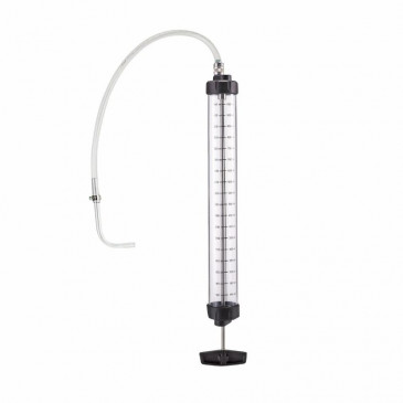 SYRINGE FOR HYDROCARBONS - PRESSOL TRANSPARENT - GRADUATED 1000 ml WITH FLEXIBLE HOSE AND CURVED NOZZLE (SOLD PER UNIT)