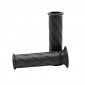 GRIP- DOMINO ORIGINAL - ON ROAD - SUZUKI STYLE - BLACK - Left long 124 mm /Right long 123 mm (PAIR) 8033900017207