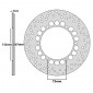 DISQUE DE FREIN ADAPTABLE YAMAHA 500 TMAX 2001>2011 AR (EXT 267mm - INT 132mm - 6 TROUS) (OEM: 5VU-2582W-00-00) -P2R- 3700948210215